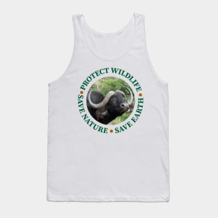 Wildlife Conservation Earth Day Buffaloes Tank Top